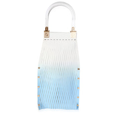 Blue Gradient Laser Cut Sunny Top Handle Bag
