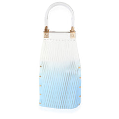 Blue Gradient Laser Cut Sunny Top Handle Bag