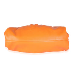 Orange Calfskin Leather Pouch Shoulder Bag