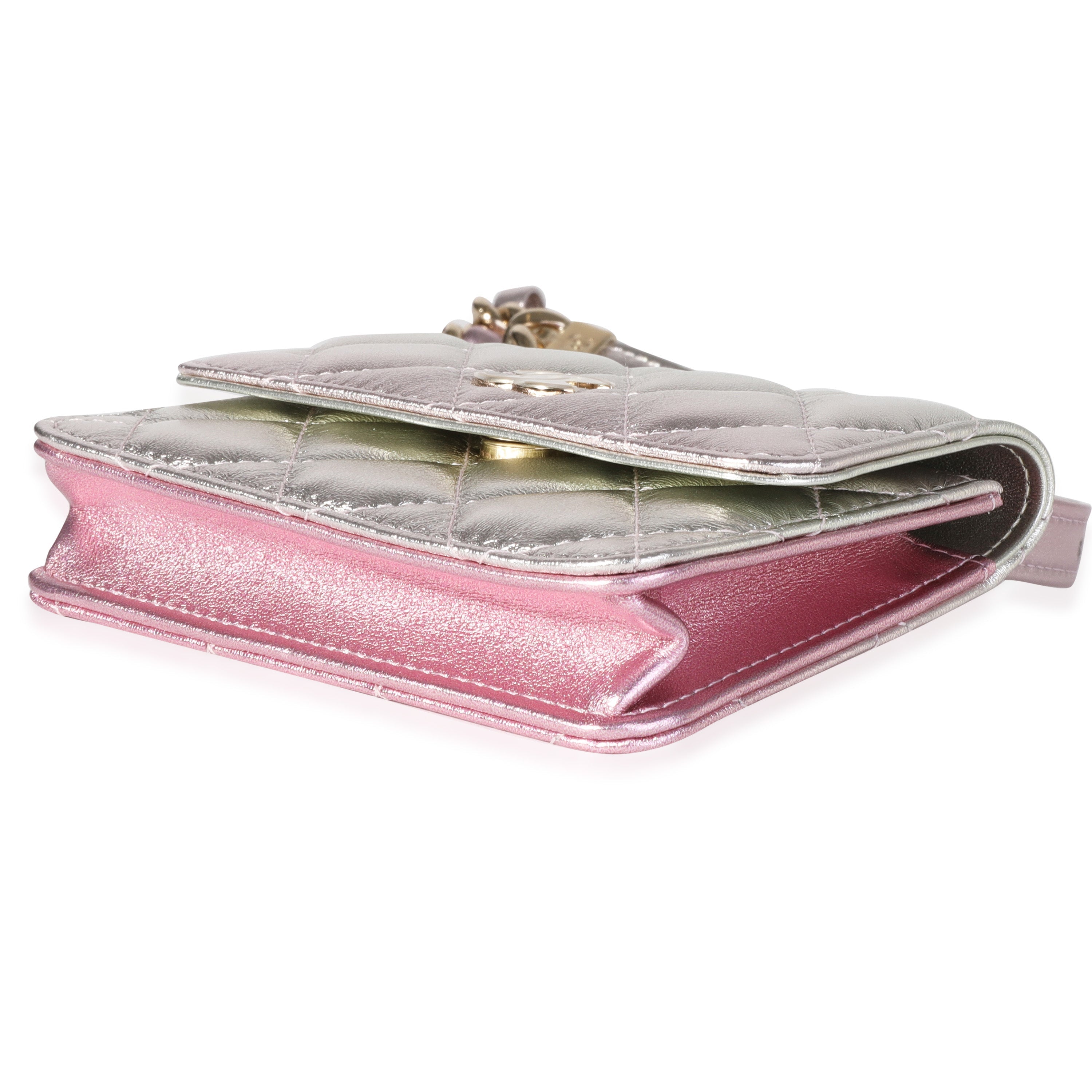 Metallic Ombre Lambskin Belt Bag