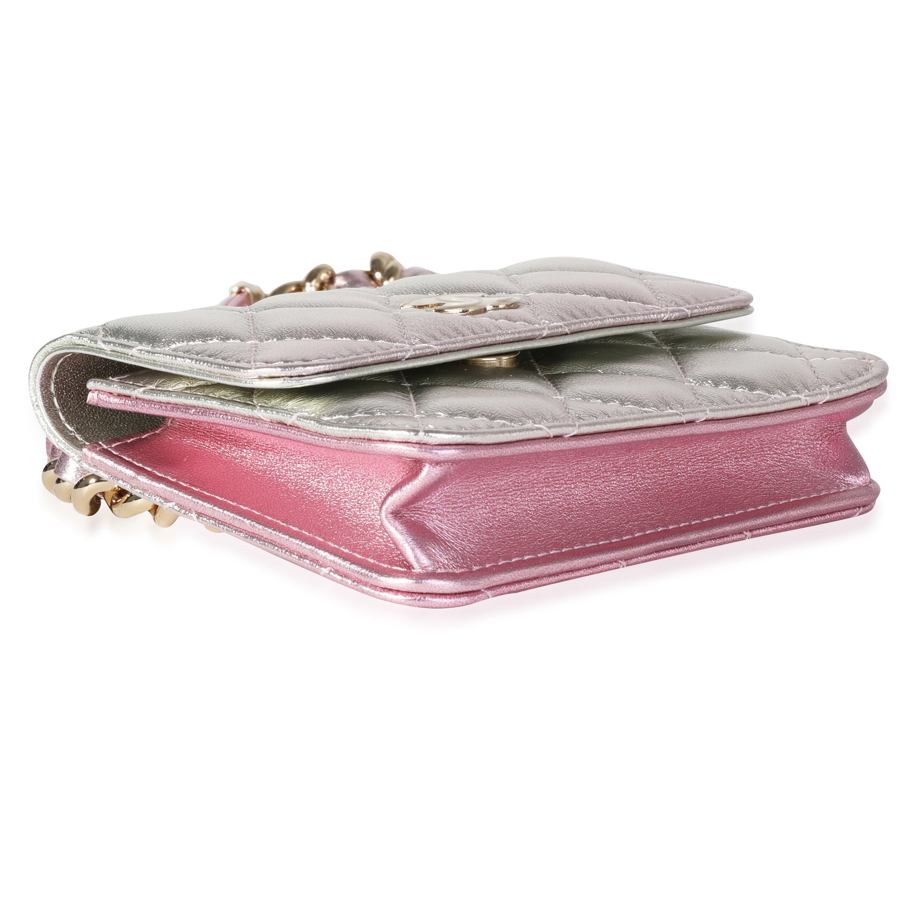 Metallic Ombre Lambskin Belt Bag