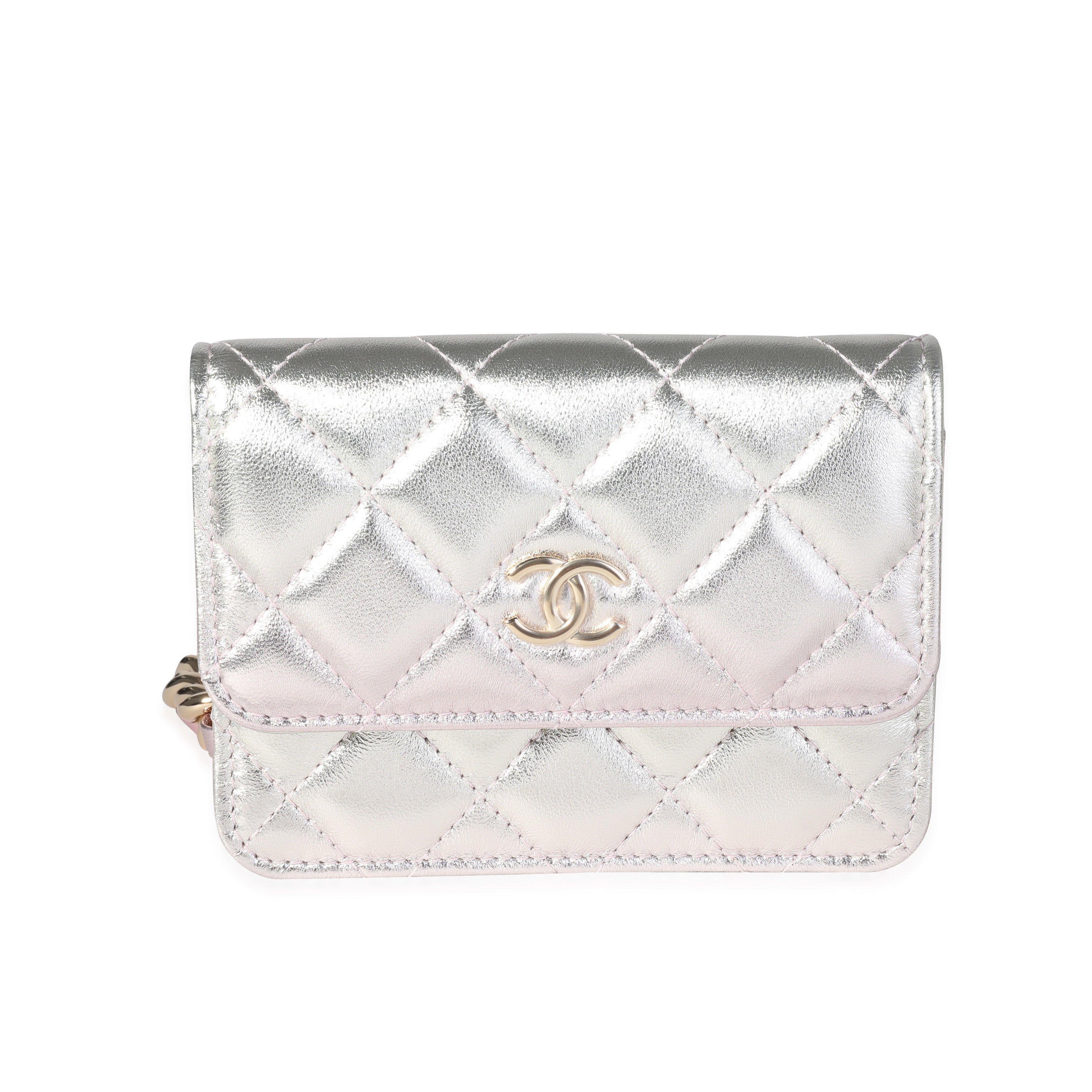 Metallic Ombre Lambskin Belt Bag