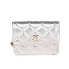 Metallic Ombre Lambskin Belt Bag