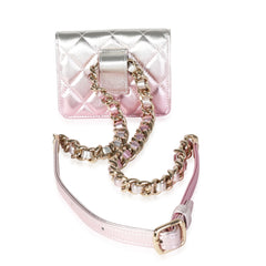 Metallic Ombre Lambskin Belt Bag