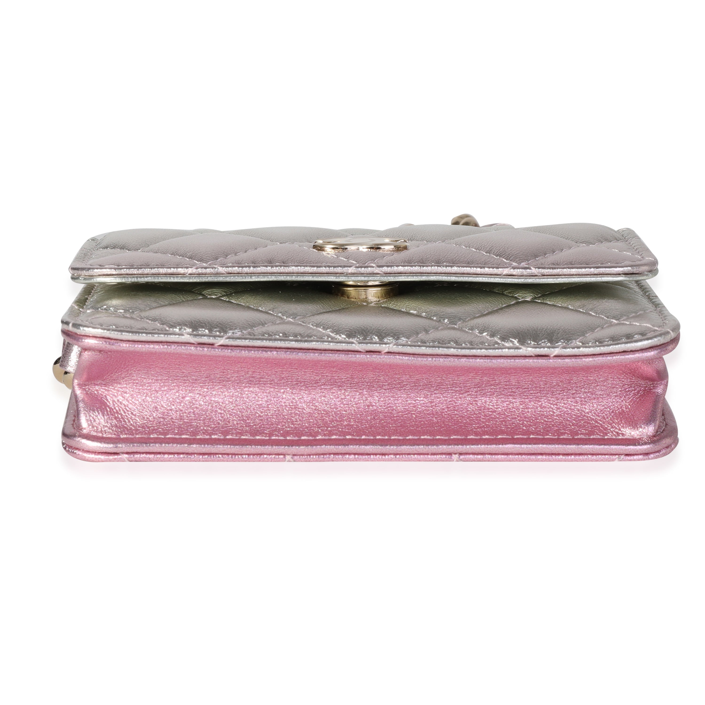 Metallic Ombre Lambskin Belt Bag