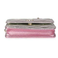 Metallic Ombre Lambskin Belt Bag