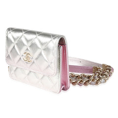 Metallic Ombre Lambskin Belt Bag