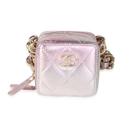 Metallic Lambskin Coco Punk Cube Bag