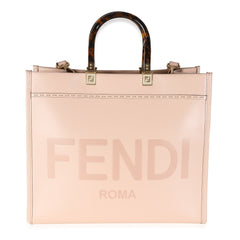 Light Rose Vitello King Plexiglass Medium Sunshine Shopper Tote