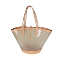 Oatmilk Brown Medium Panier Vinyl Tote