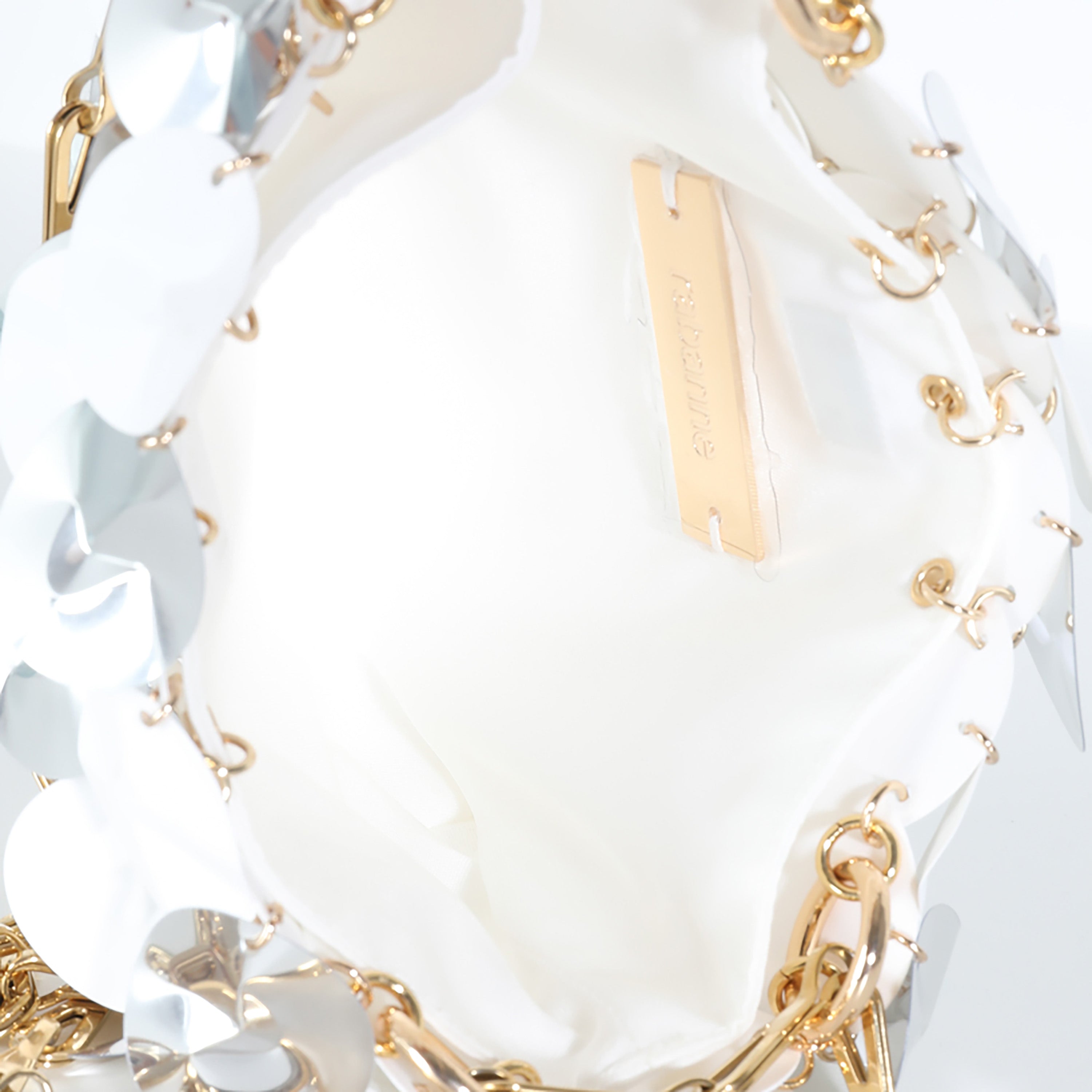 White/Silver Bilics Mix Chain Bag
