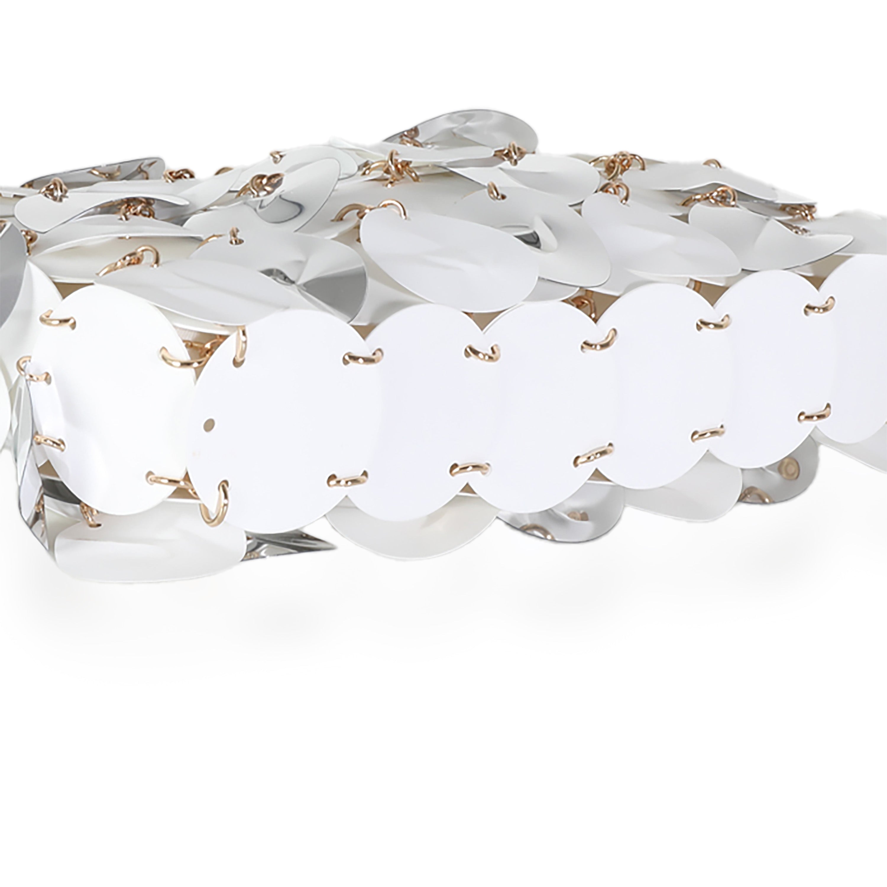 White/Silver Bilics Mix Chain Bag