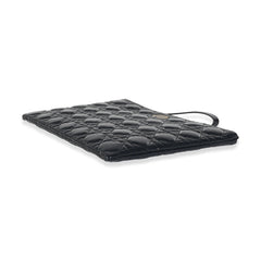 Navy Patent Cannage Caro Pouch