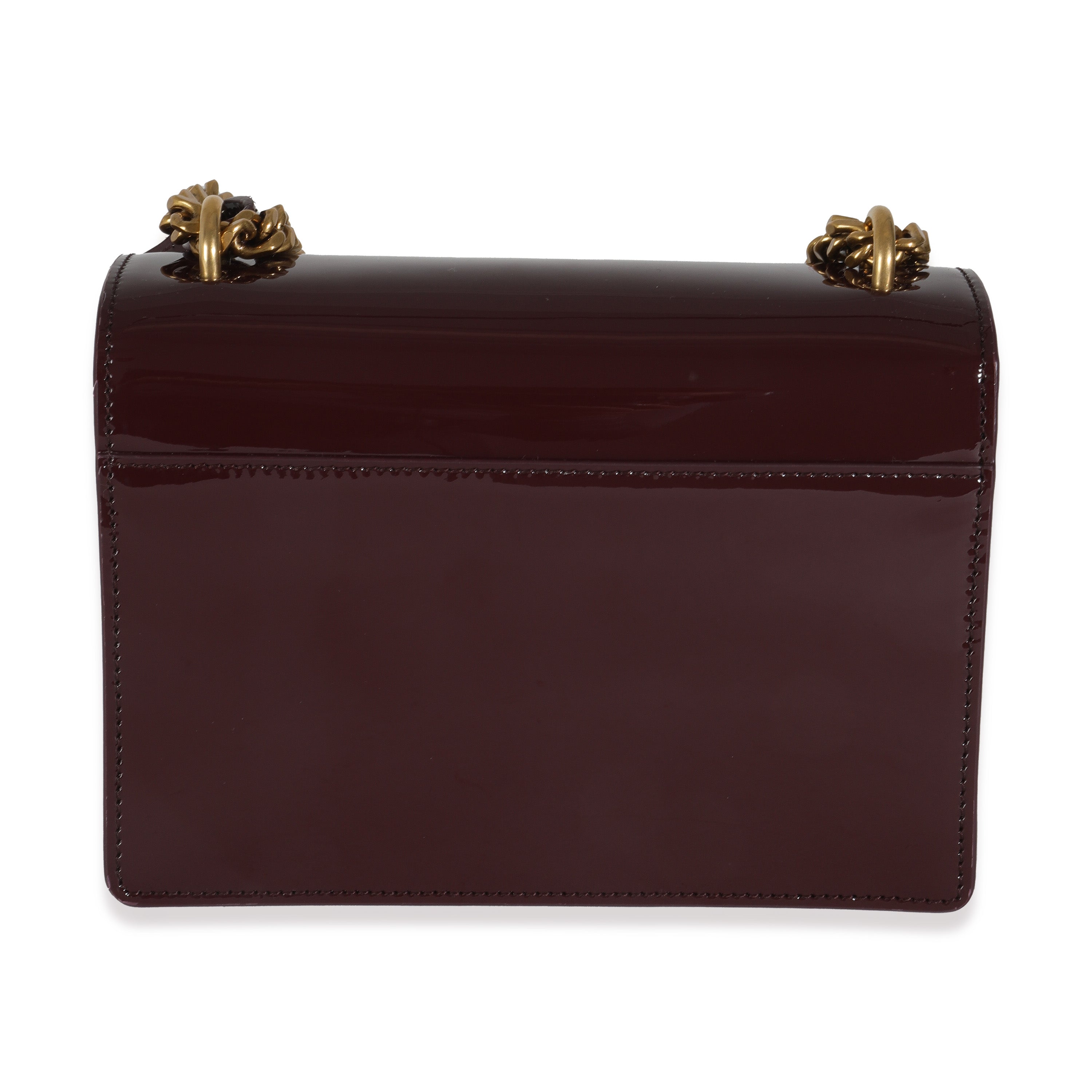 Red Wine Patent Monogram Small Sunset Bag