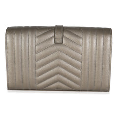 Tri-Quilt Bronze Cassandre Wallet on a Chain