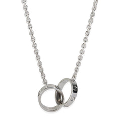 18k White Gold Love Necklace