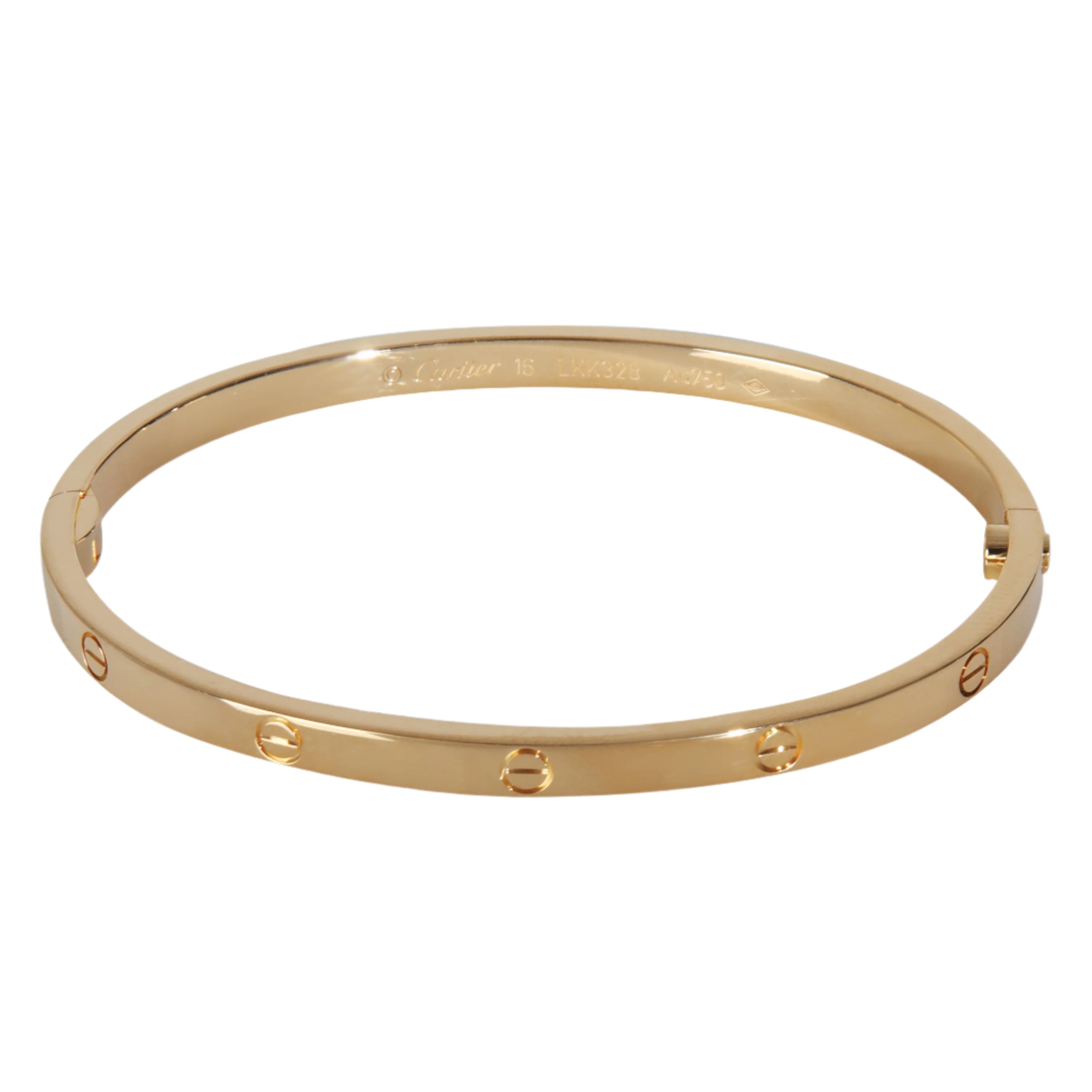 18k Yellow Gold Small Model Love Bracelet 16