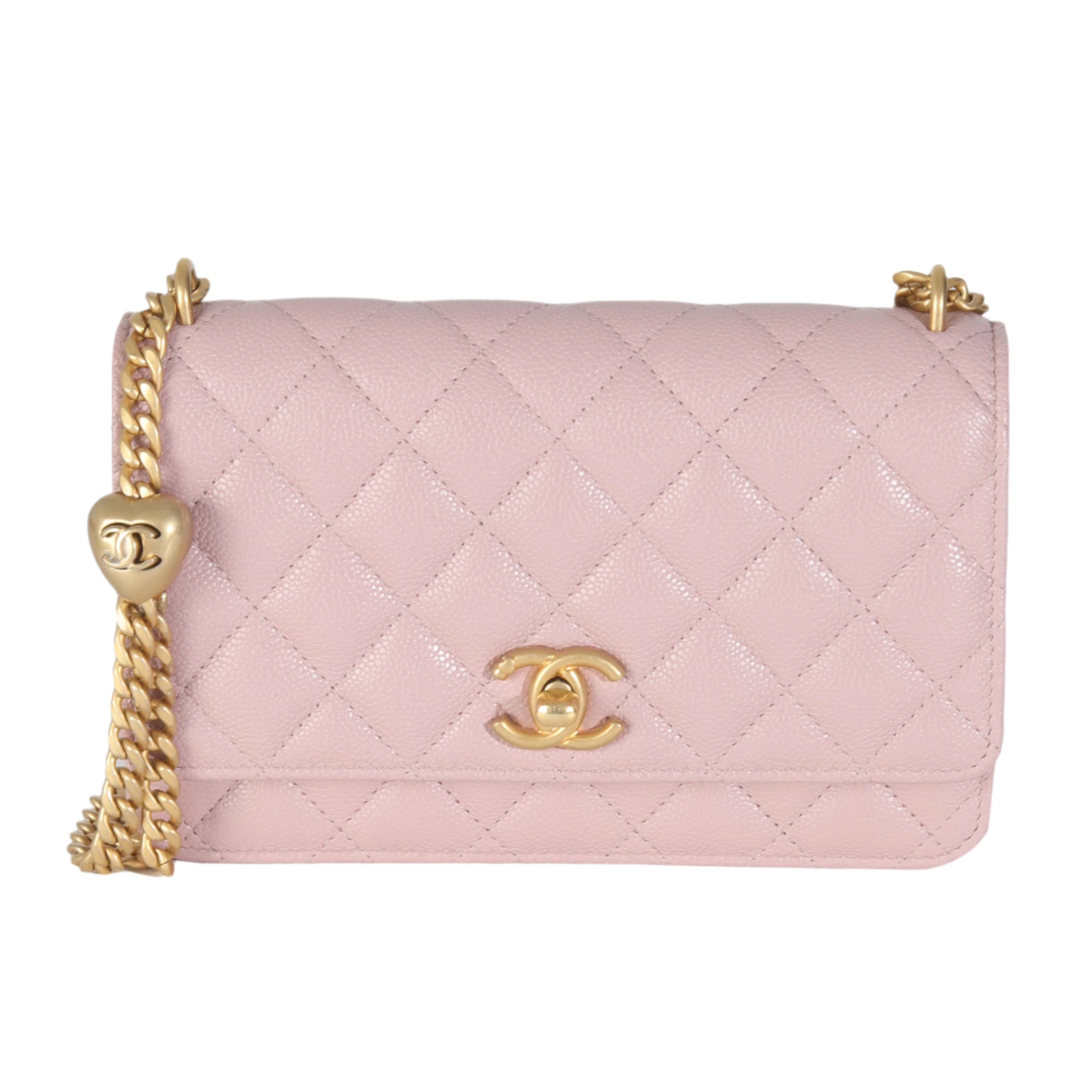 Pink Caviar Sweetheart Wallet on a Chain