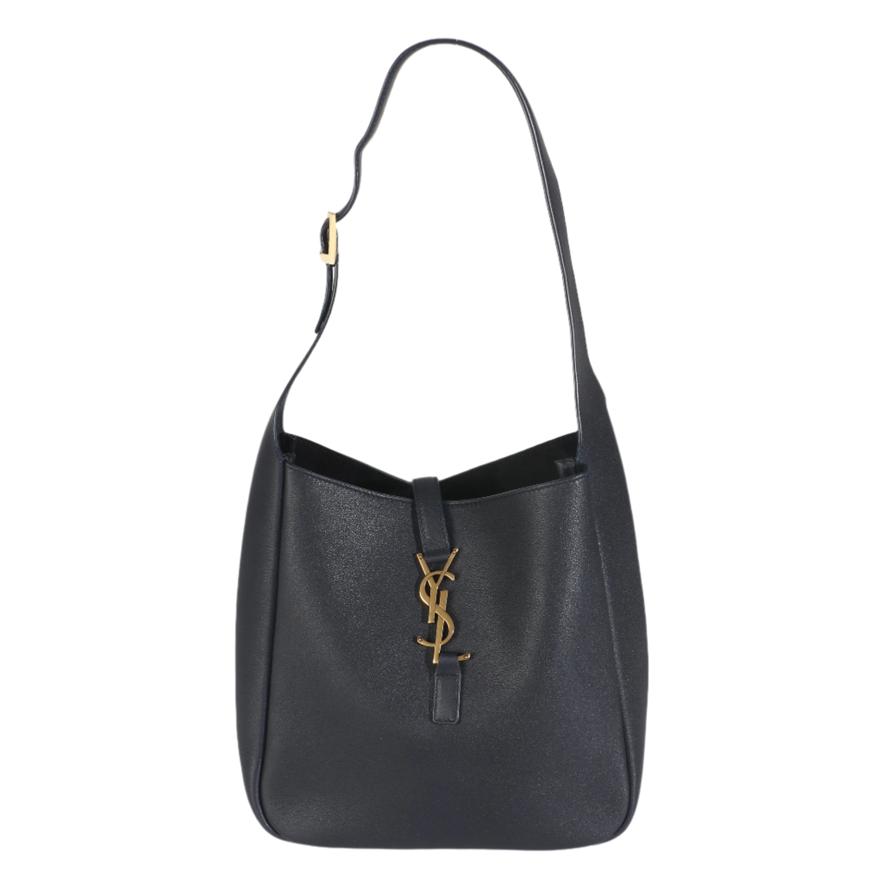 Navy Smooth Calfskin Small Le 5 A 7 Soft Hobo
