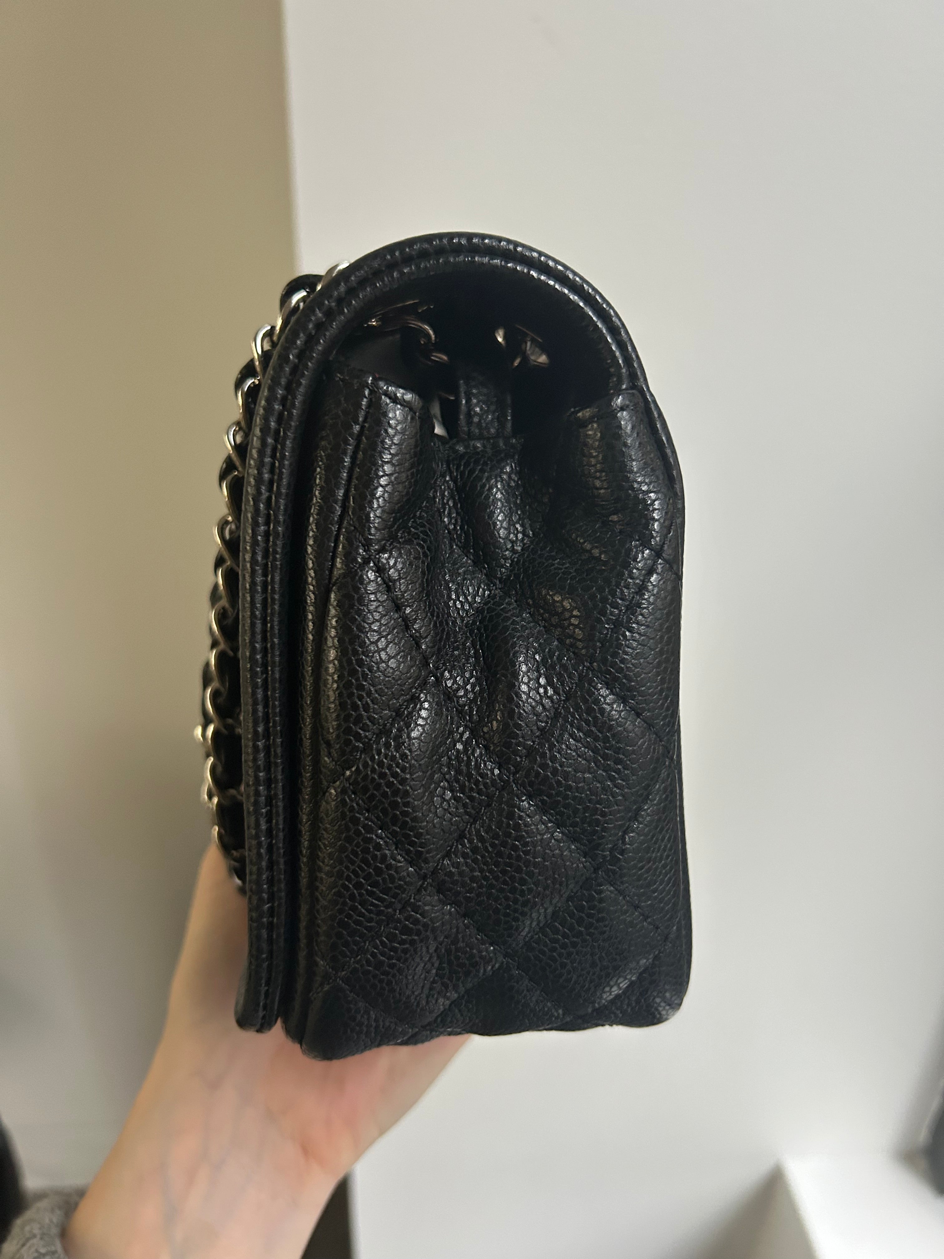 Black Caviar Medium CC Timeless Flap Bag