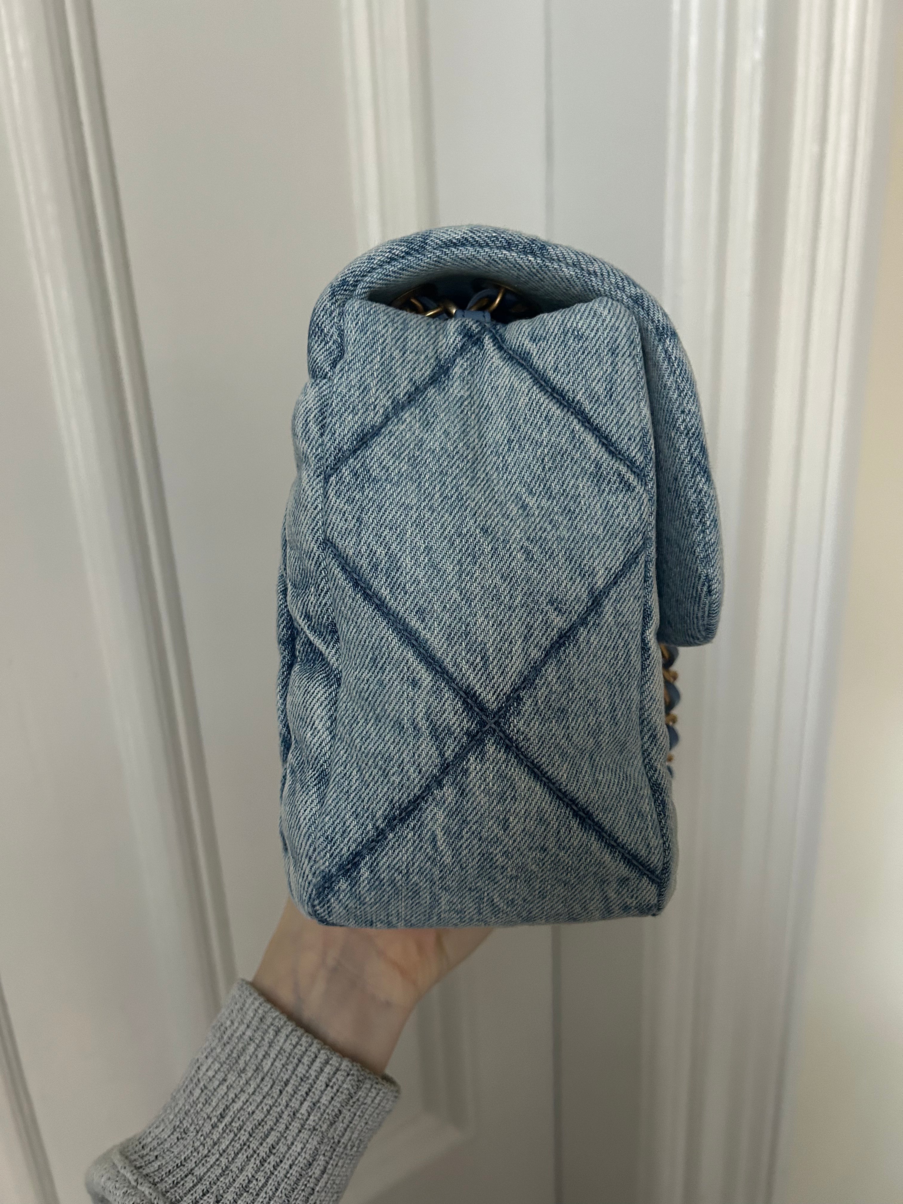 Blue Denim Maxi Flap