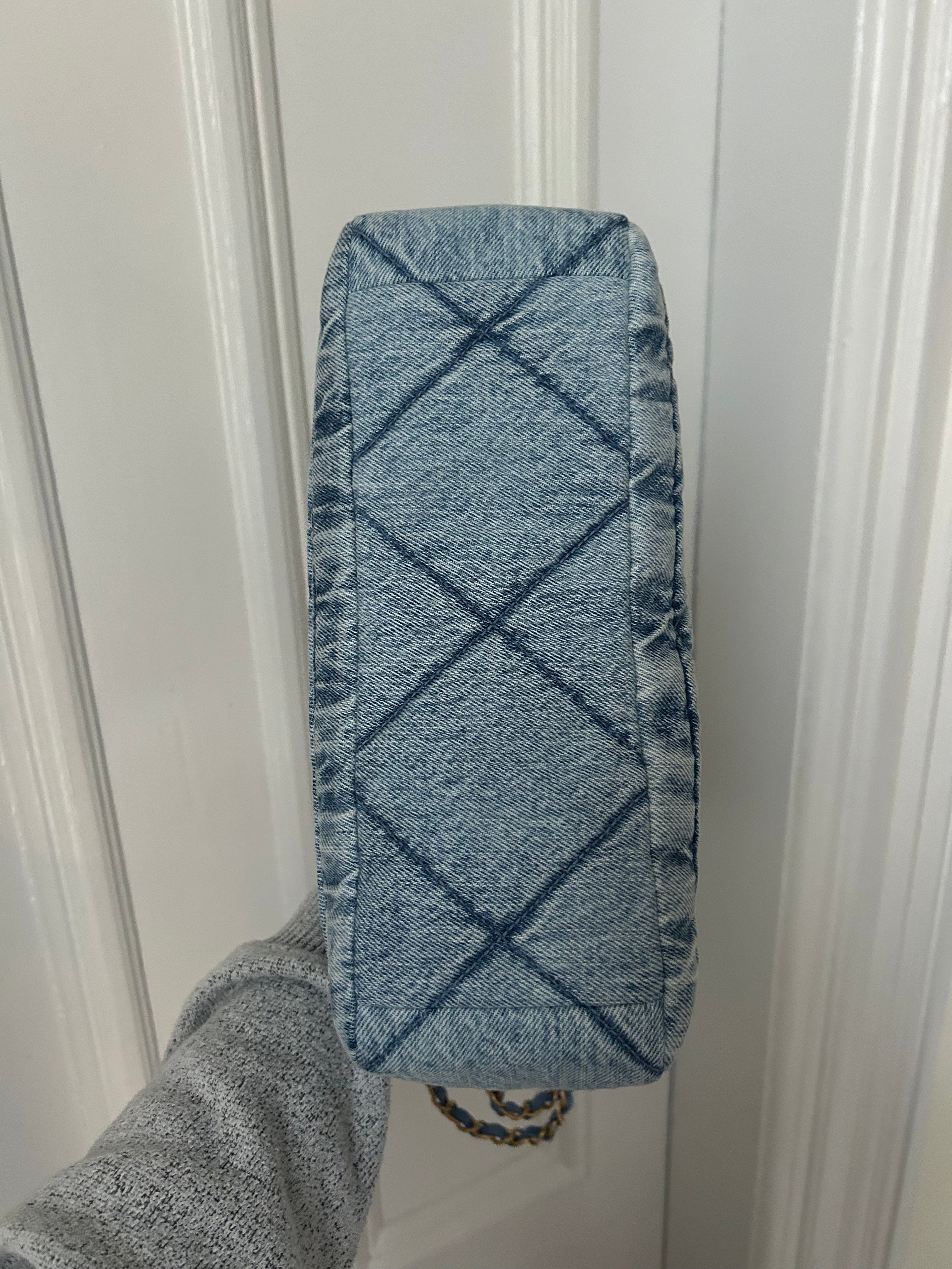 Blue Denim Maxi Flap