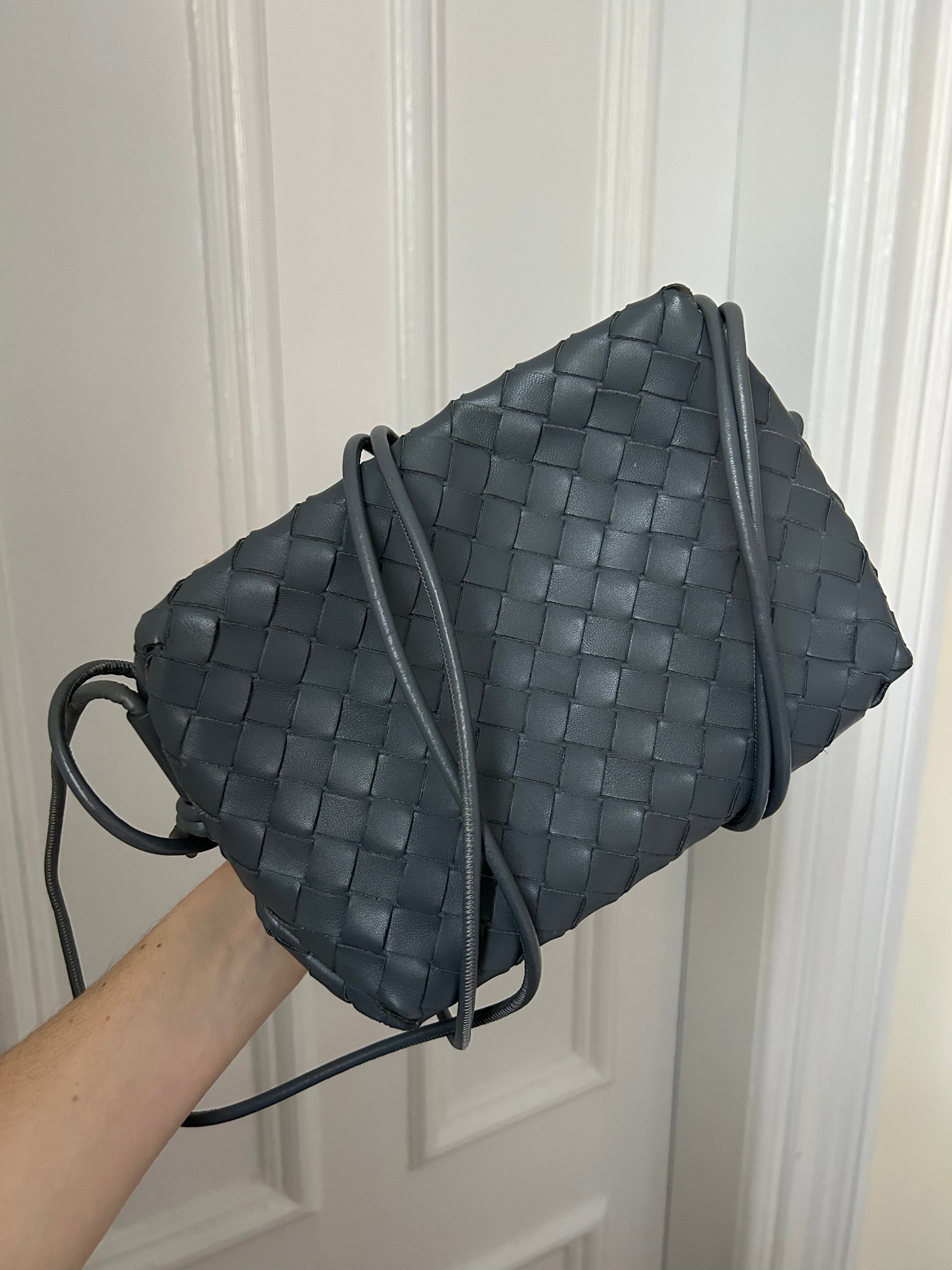 Dark Grey Intrecciato Loop Bag