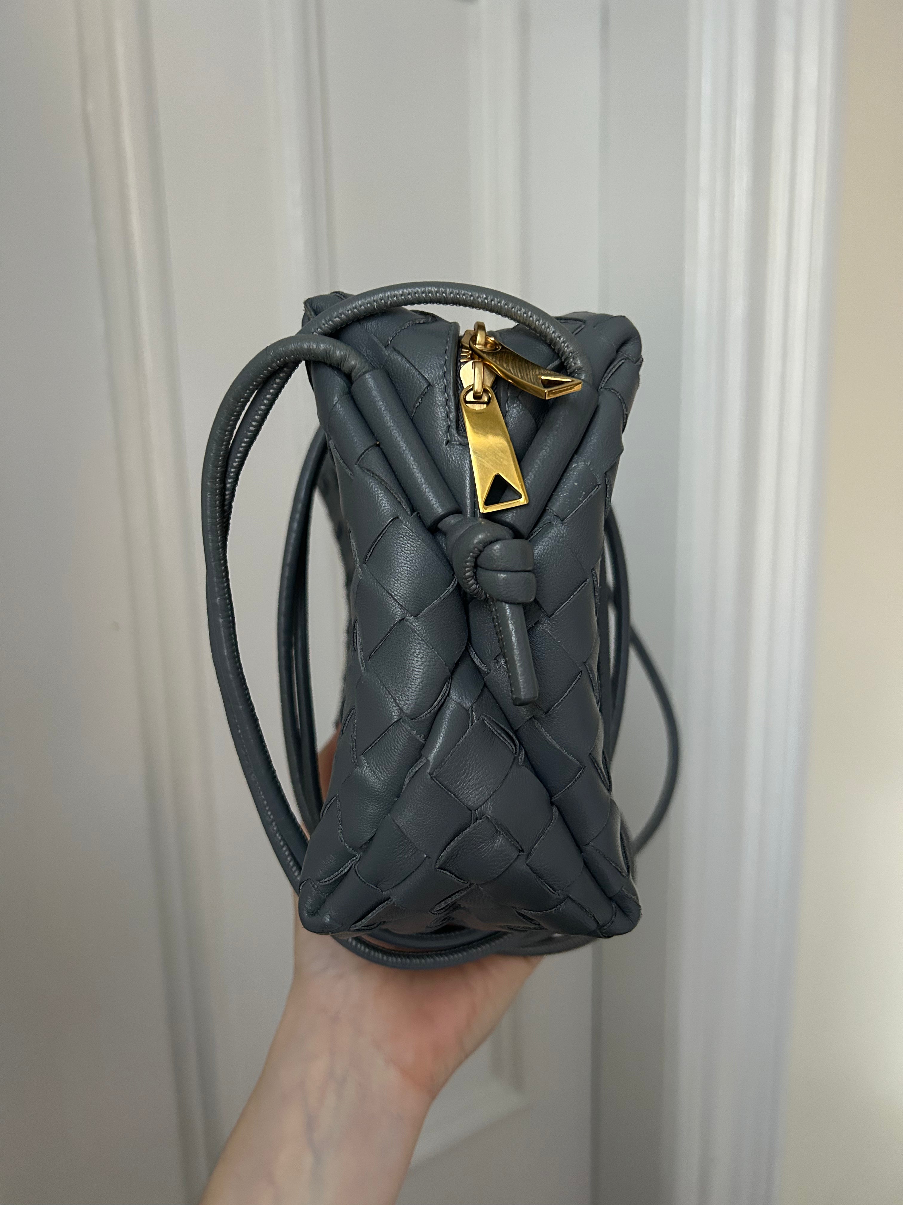 Dark Grey Intrecciato Loop Bag