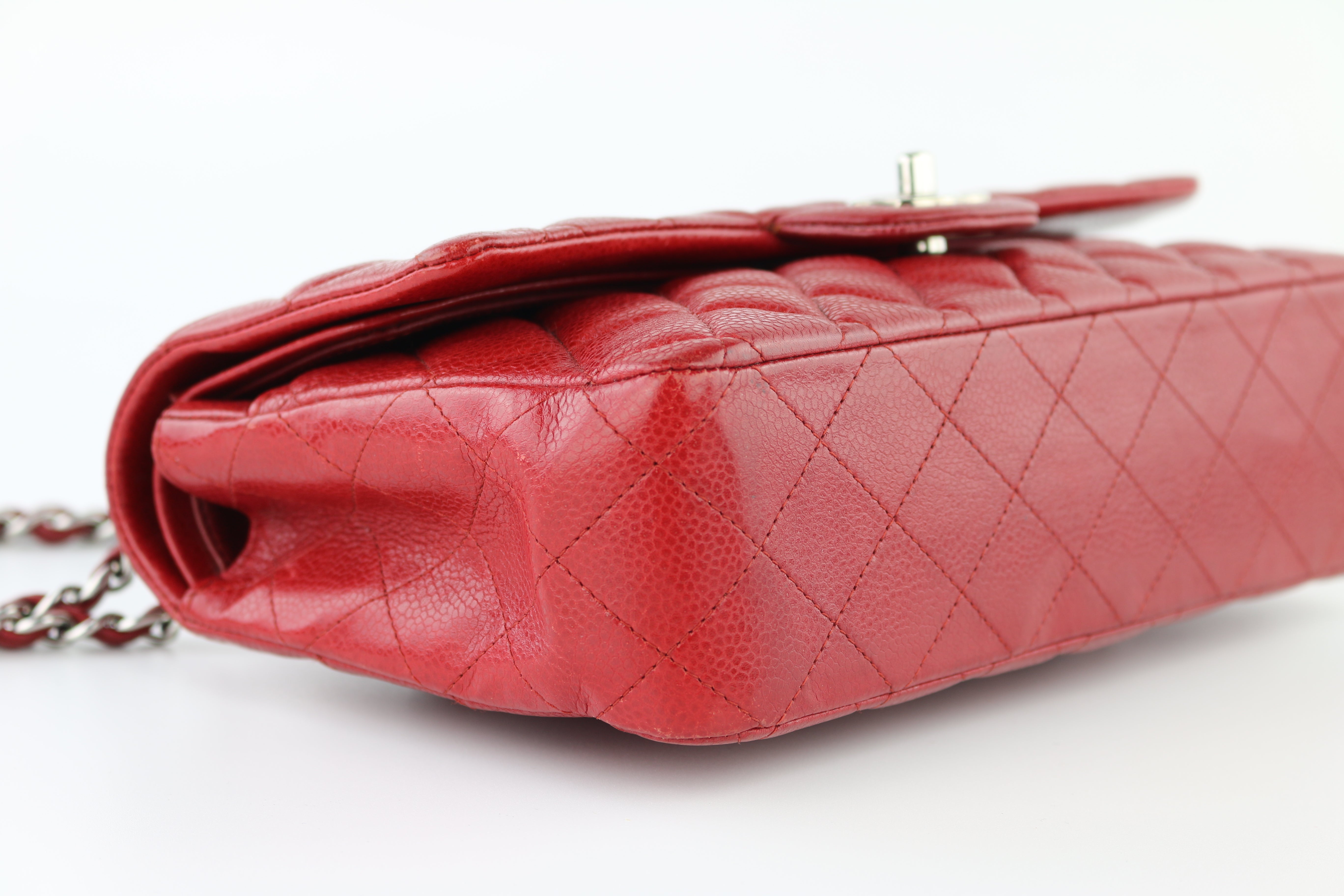 Red Caviar Medium Flap