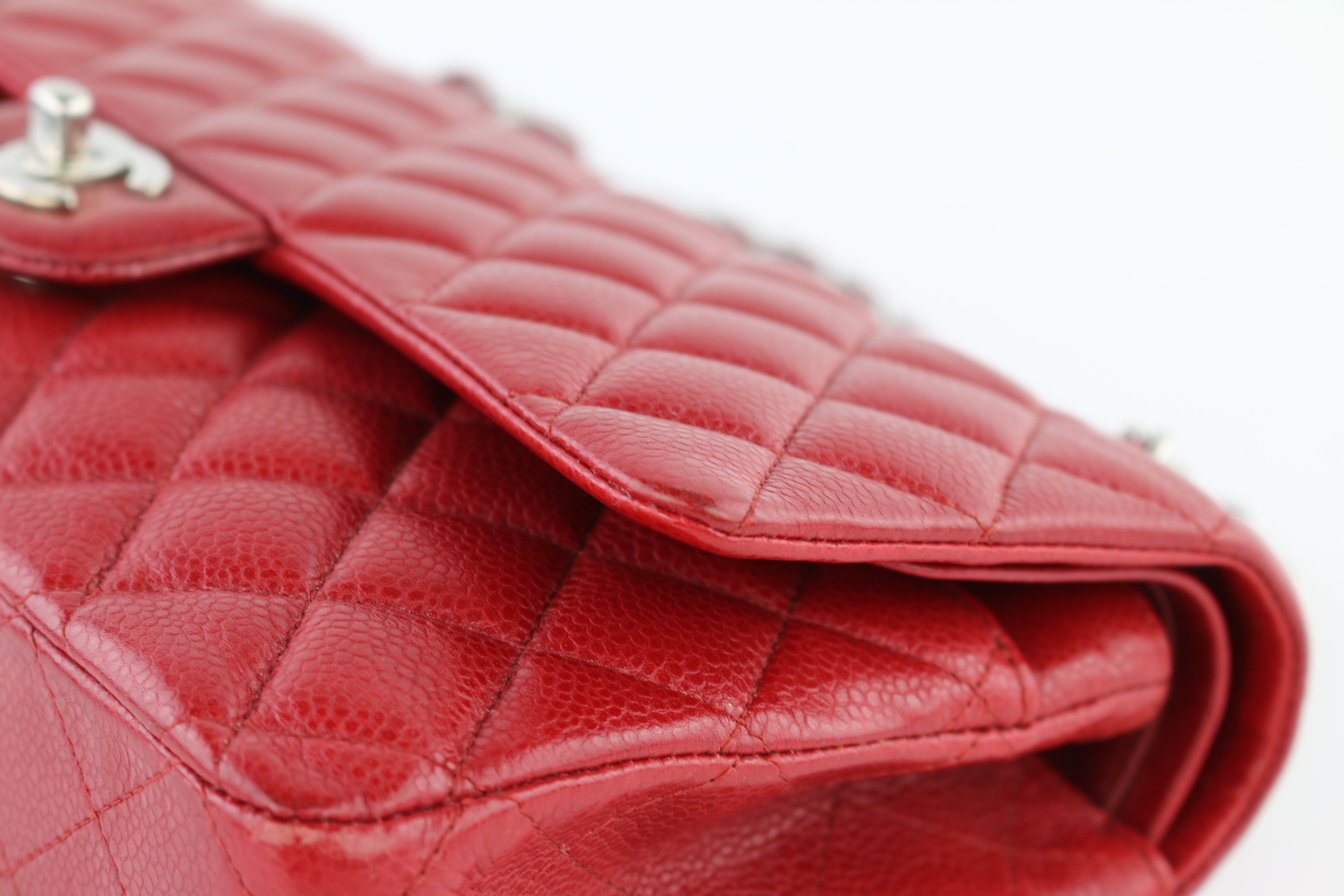 Red Caviar Medium Flap