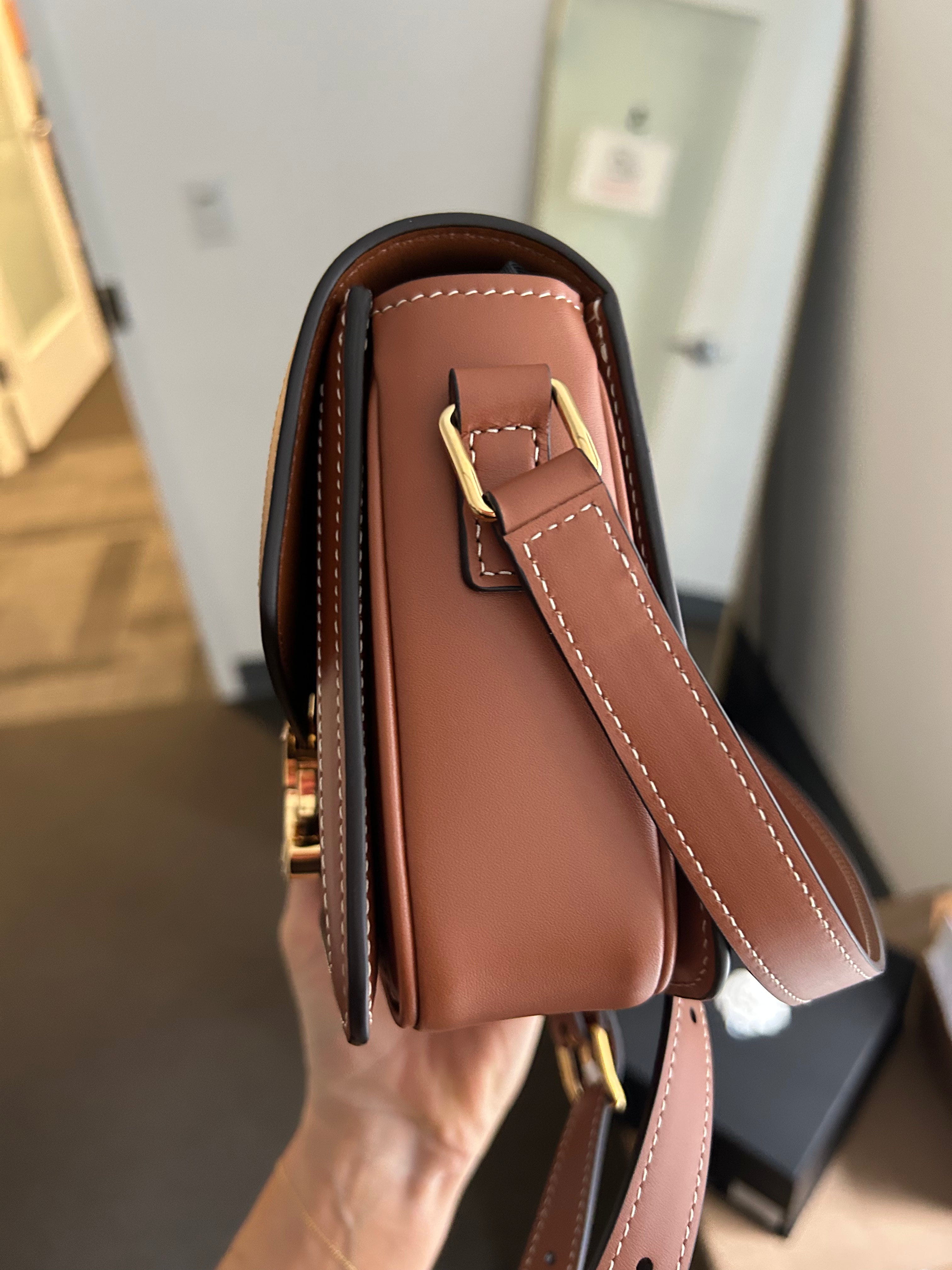 Calfskin Triomphe Canvas Teen Triomphe