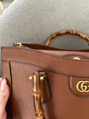 Cuir Wonka Grained Calfskin Large Diana Tote
