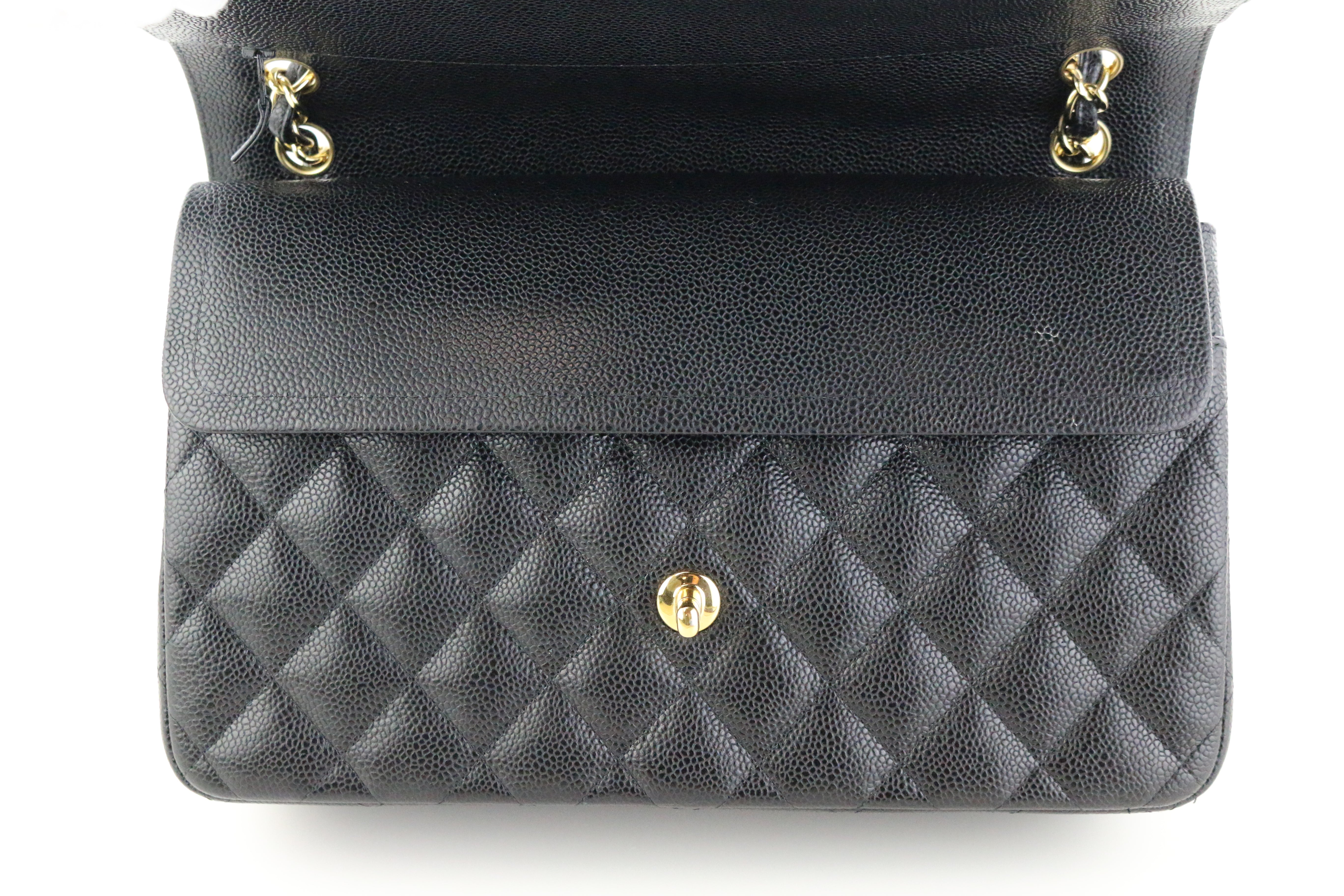 Black Caviar Double Flap Jumbo