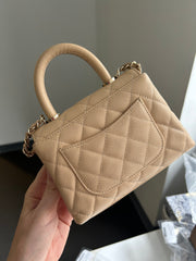 Beige Caviar Extra Mini Coco Handle