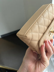Beige Caviar Extra Mini Coco Handle