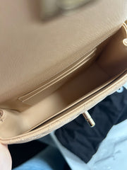 Beige Caviar Extra Mini Coco Handle