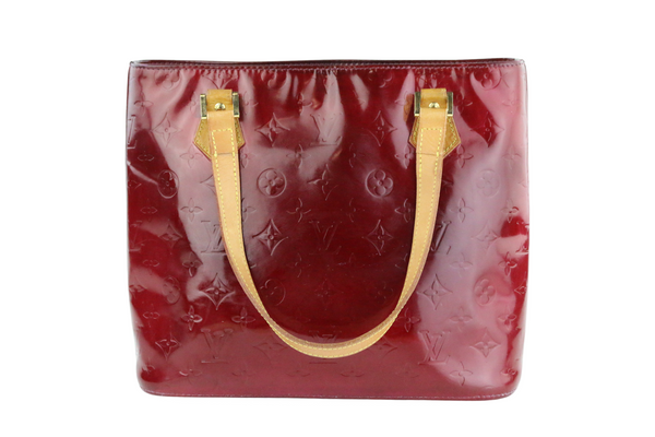 Houston patent leather handbag Louis Vuitton Red in Patent leather -  28850336