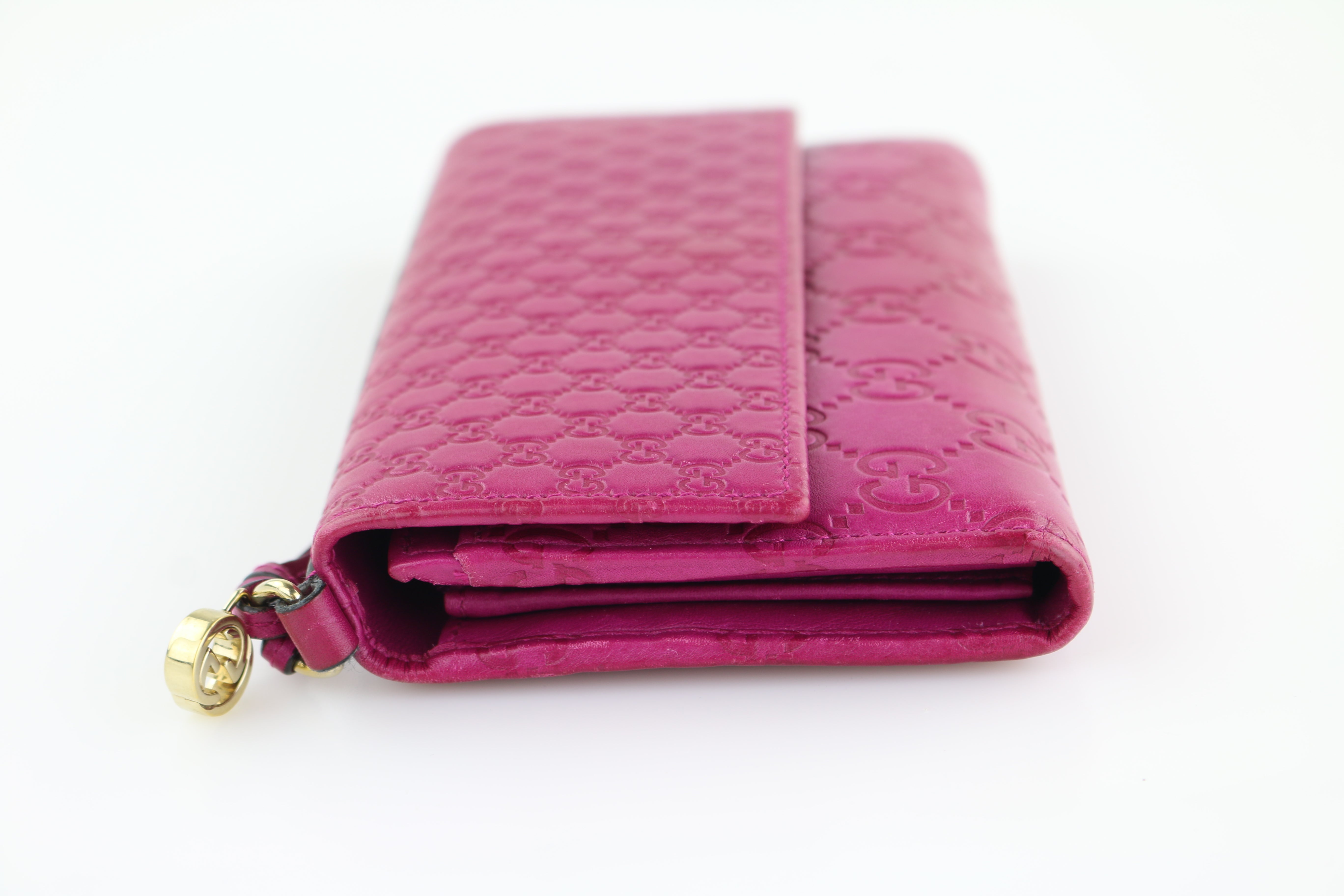 Purple Microguccissima Long Wallet