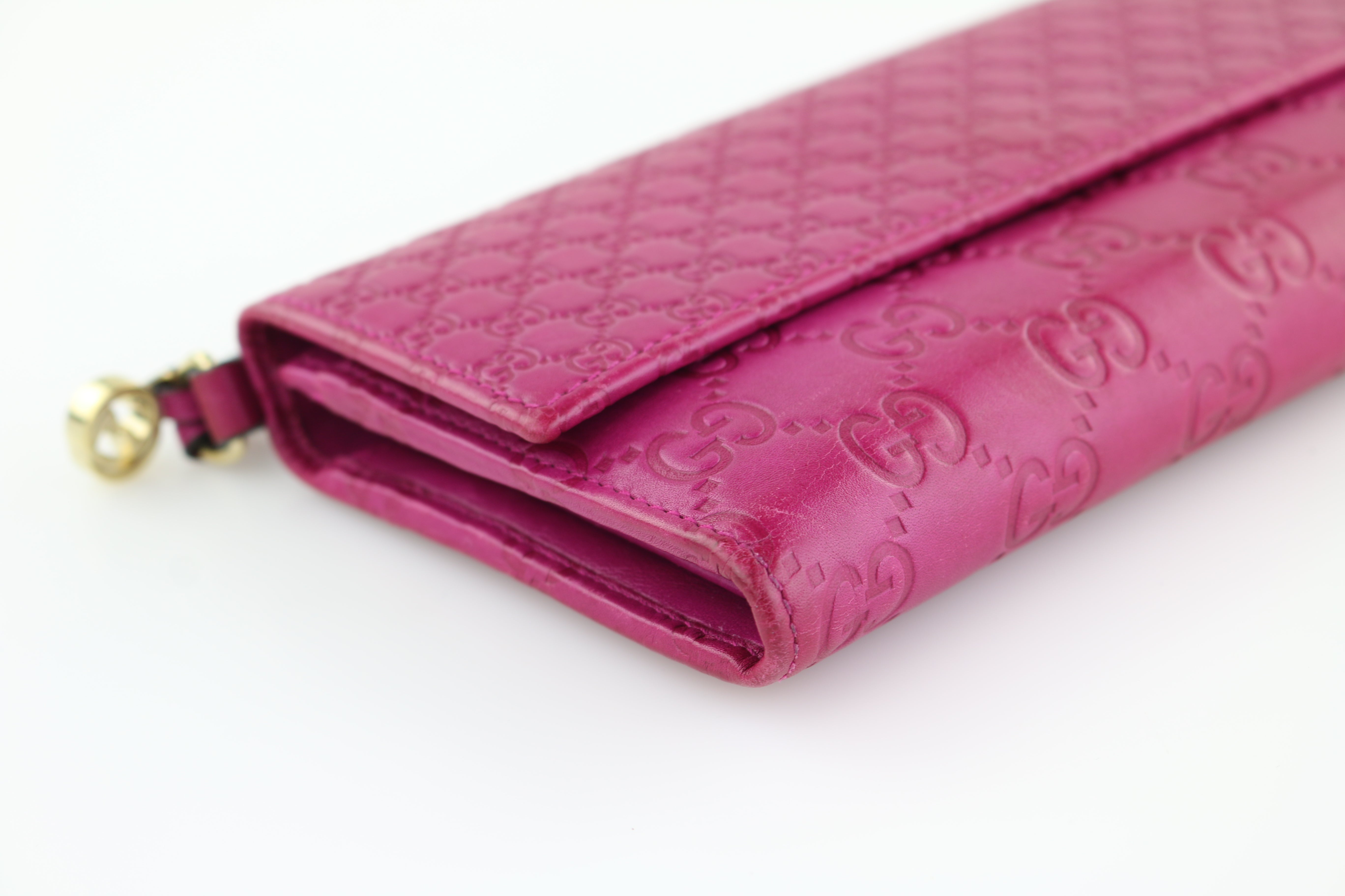 Purple Microguccissima Long Wallet
