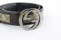 Supreme Monogram Interlocking GG Belt 95