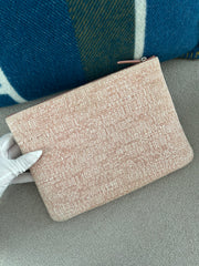 Pink Tweed Deauville Pouch