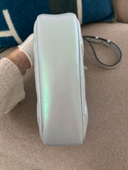 Snow Light Blue Iridescent Small Matelassé Marmont