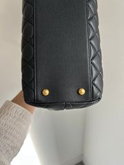 Black Caviar Medium Coco Handle