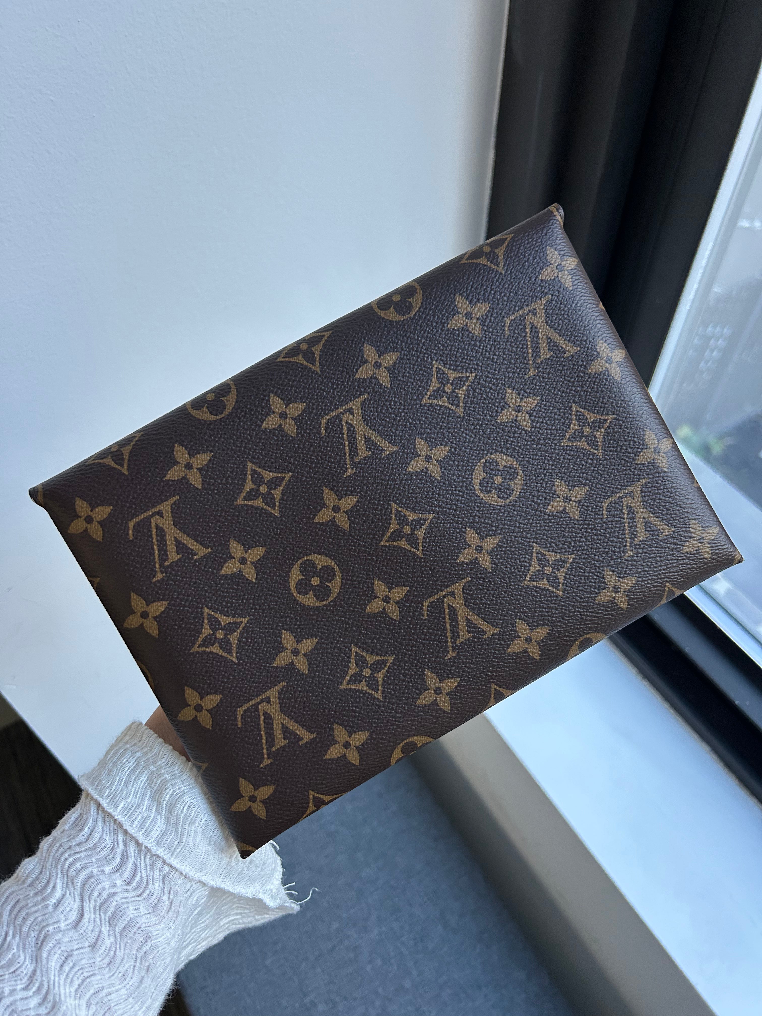 Monogram/Rose Ballerine Large Kirigami Pouch