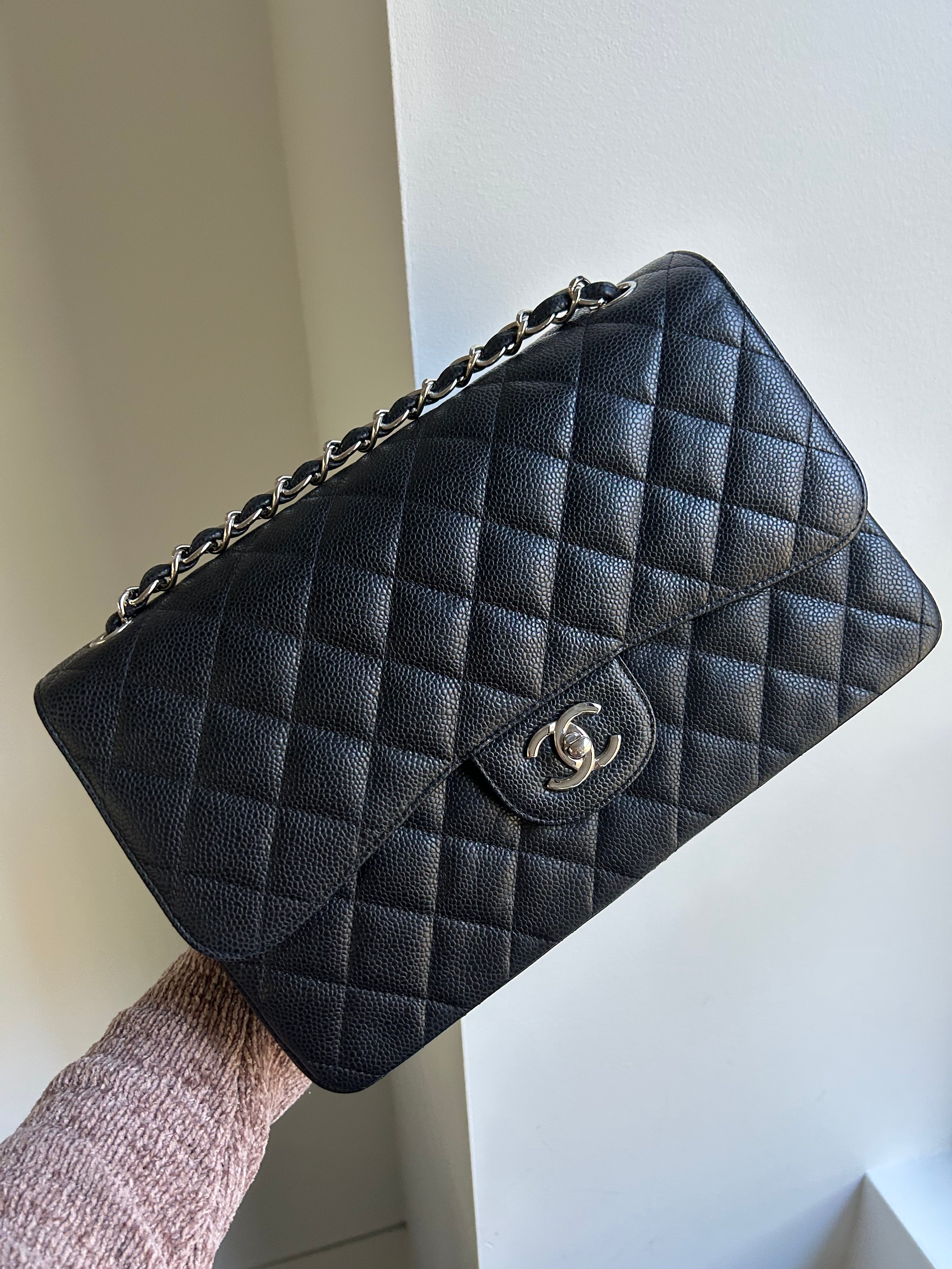 Black Caviar Double Flap Jumbo
