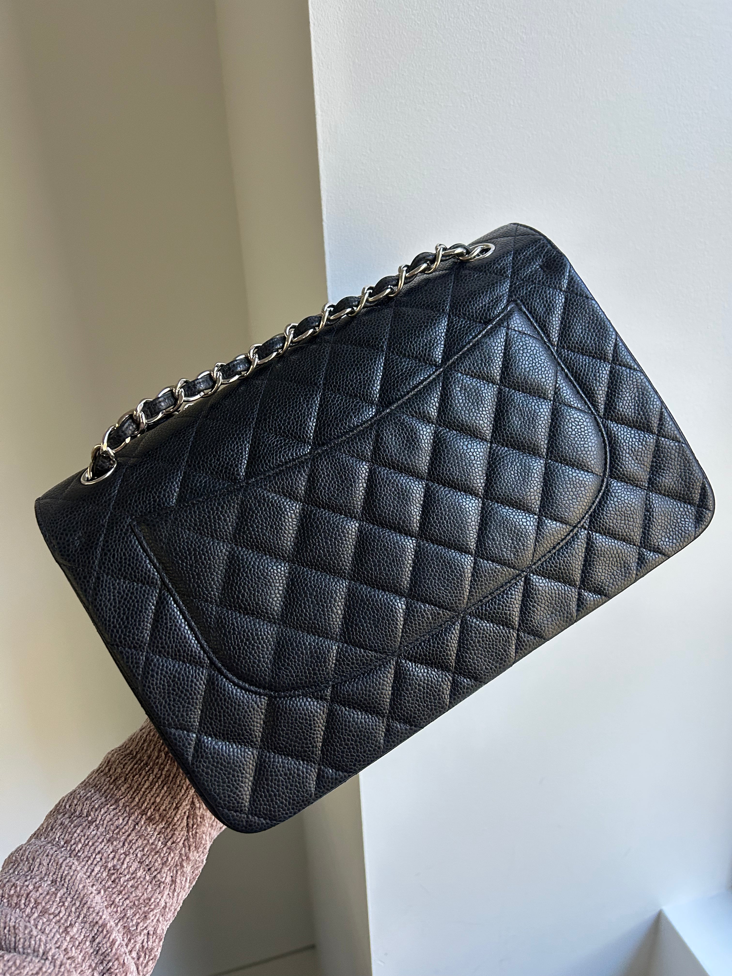 Black Caviar Double Flap Jumbo