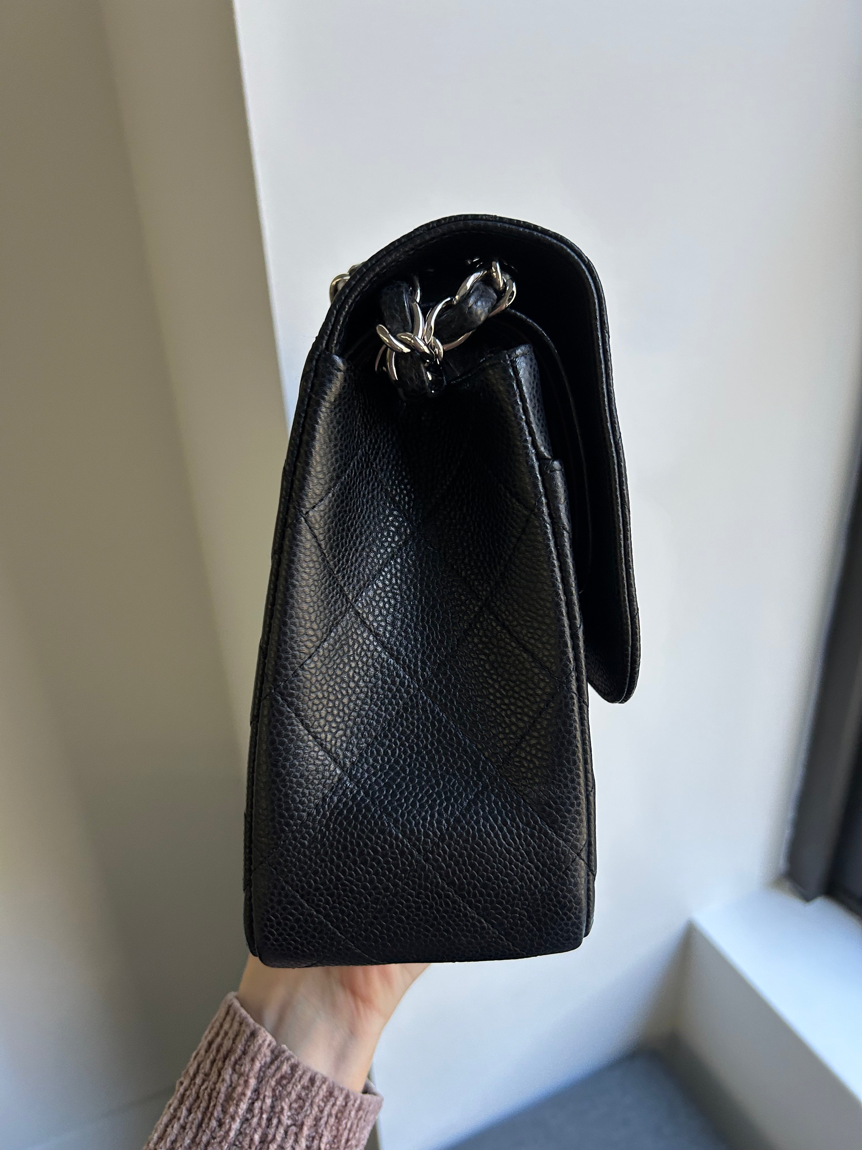 Black Caviar Double Flap Jumbo