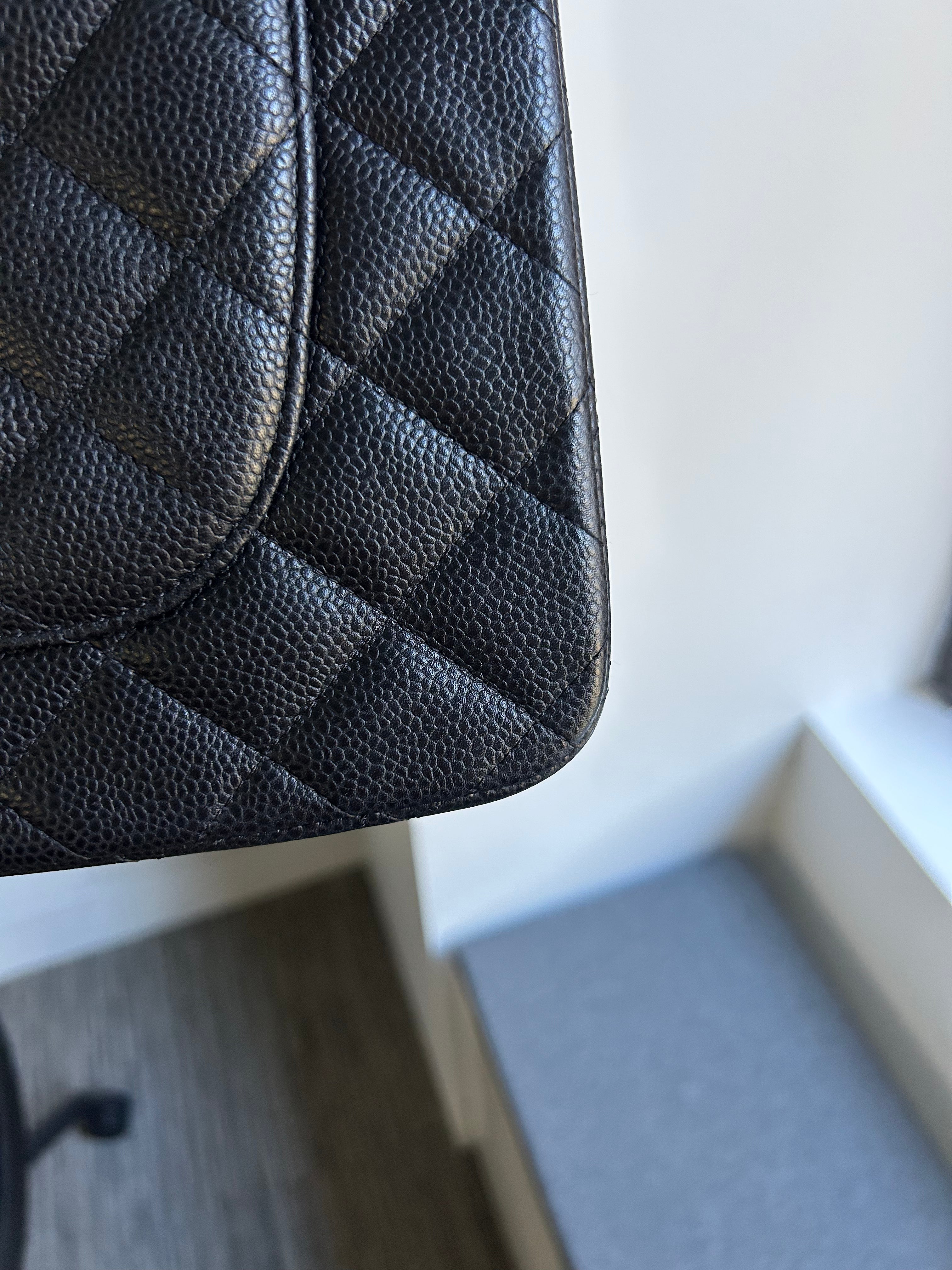 Black Caviar Double Flap Jumbo
