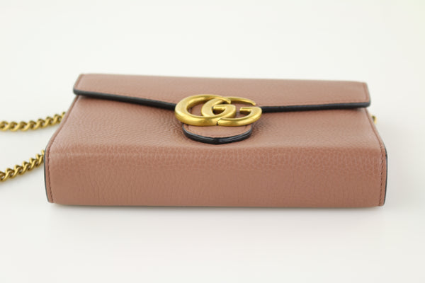 Gucci GG Marmont Chain Wallet - One Savvy Design Luxury Consignment