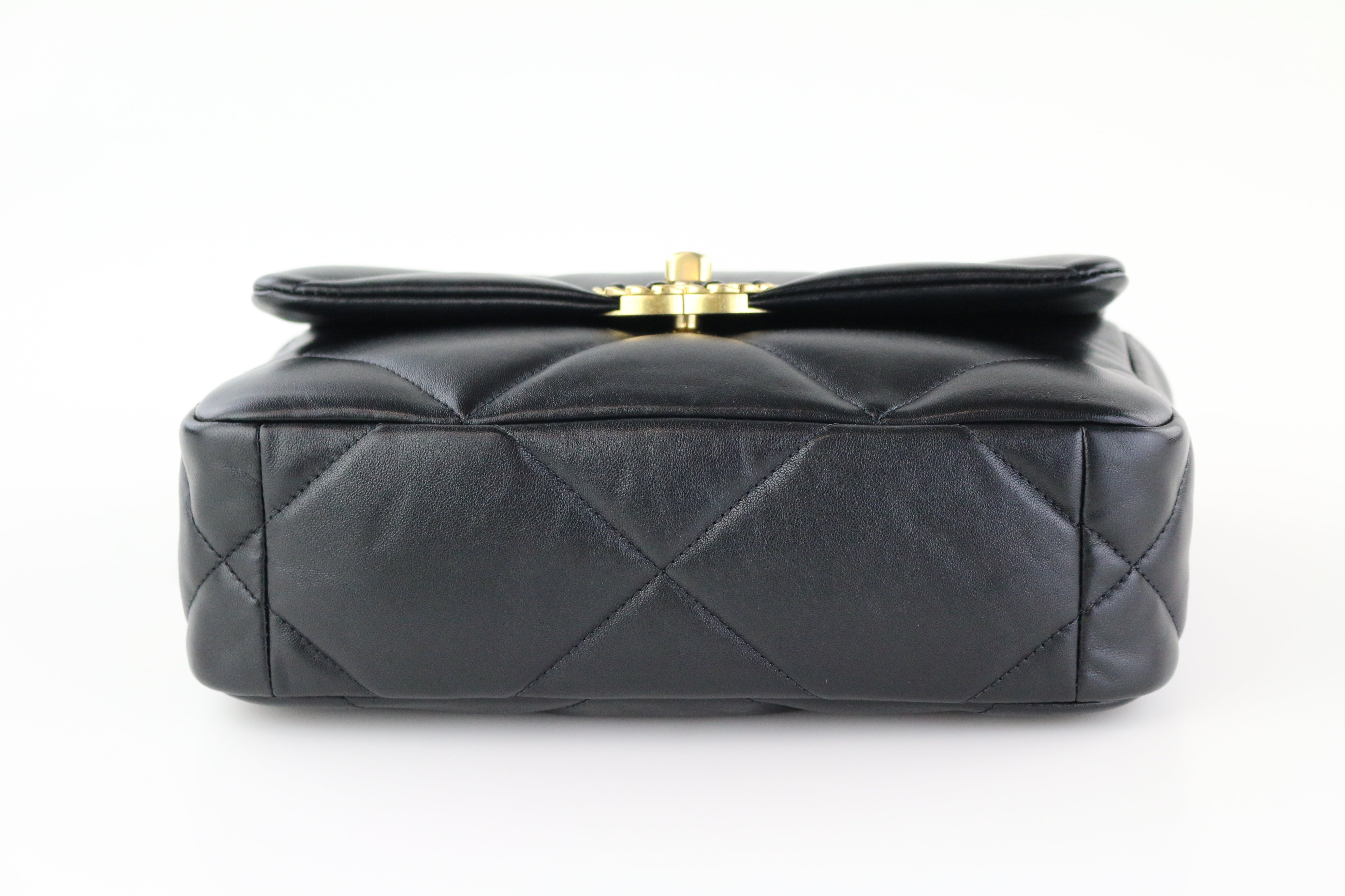 Black Goatskin Small 19 Flap